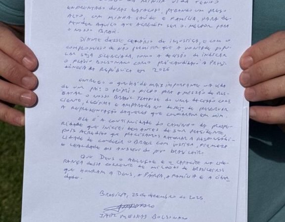 🏥✉️ Antes de cirurgia, Bolsonaro divulga carta e reafirma Flávio como seu nome para 2026