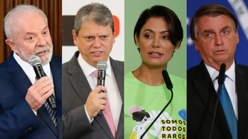 📊 AtlasIntel: Lula lidera 1º turno, mas empata com Bolsonaro, Michelle e Tarcísio no 2º turno