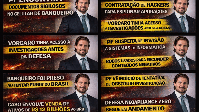 PF ENCONTRA DOCUMENTOS SIGILOSOS NO CELULAR DE VORCARO E APURA USO DE HACKERS PARA ESPIONAR INVESTIGAÇÕES