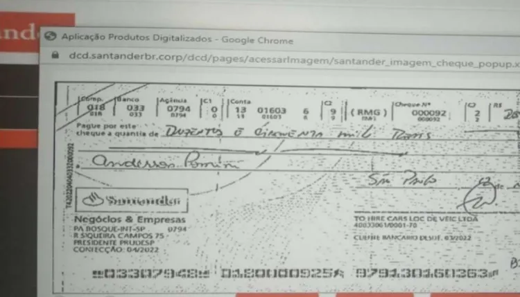 CHEQUE DE R$ 250 MIL: PF LIGA PRESIDENTE DO PORTO DE SANTOS A PROPINA EM NOME DE EX-CHEFE DO INSS