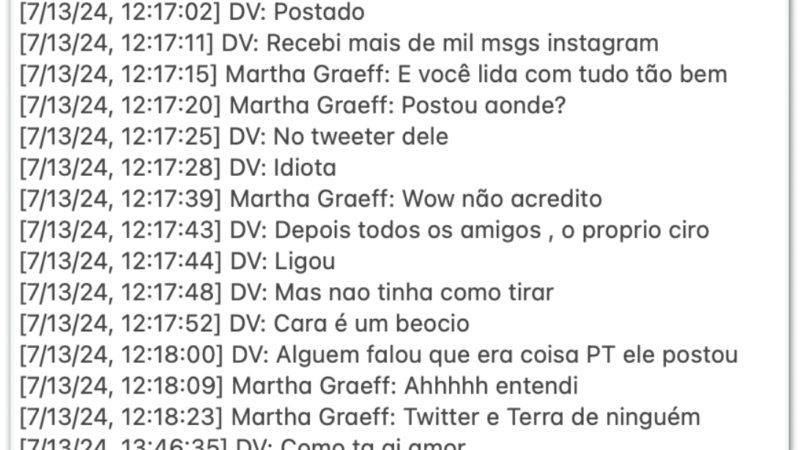 VORCARO CHAMA BOLSONARO DE “BEÓCIO” E RECLAMA DE POST SOBRE BANCO MASTER