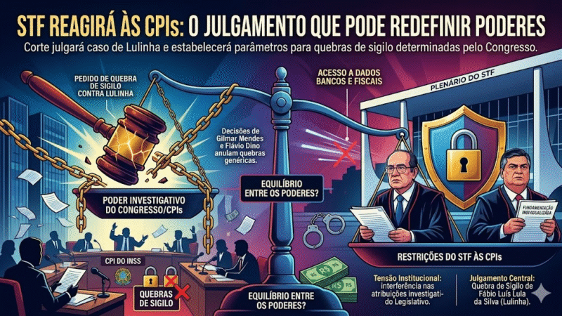🔥 STF reage às CPIs e pode impor freio em quebras de sigilo no caso Banco Master