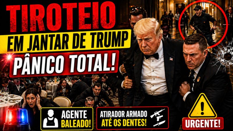 TIROTEIO EM JANTAR DE TRUMP: PÂNICO, AGENTE BALEADO E ATIRADOR ARMADO ATÉ OS DENTES
