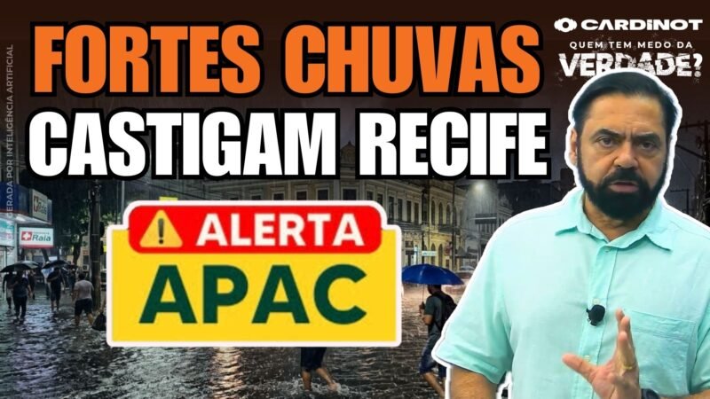 CHUVAS castigam a REGIÃO METROPOLITANA DO RECIFE com ALAGAMENTOS e ALERTA VERMELHO! CONFIRA AGORA