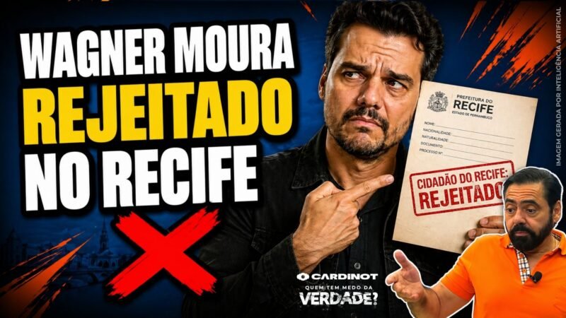 WAGNER MOURA RECUSADO: Câmara do Recife BARRA Título de CIDADÃO ao ATOR! VEJA AGORA
