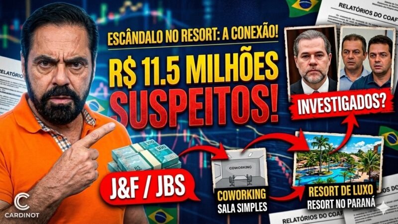 Como R$ 11 milhões da J&F pararam em um coworking e chegaram ao resort de Toffoli.