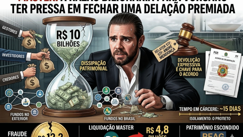 Vorcaro corre contra o tempo para fechar delação e proteger fortuna bilionária do Banco Master