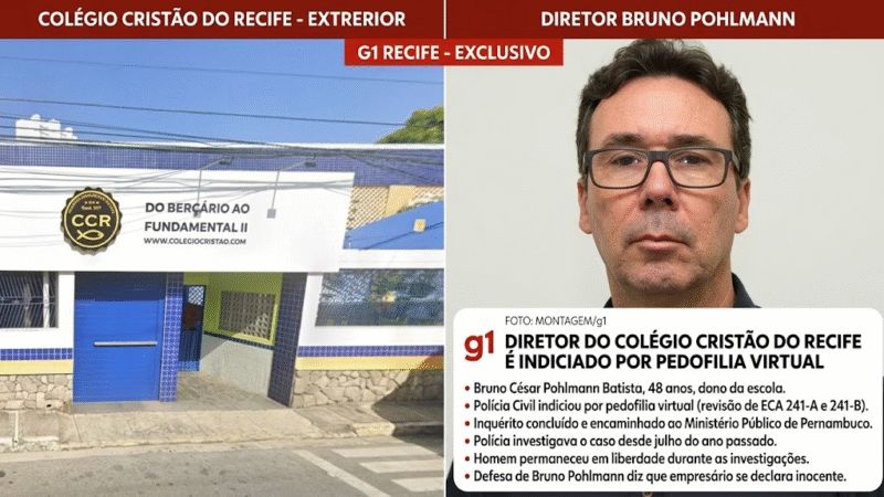 🚨 Diretor de colégio particular no Recife é indiciado por suspeita de pornografia infantil na internet