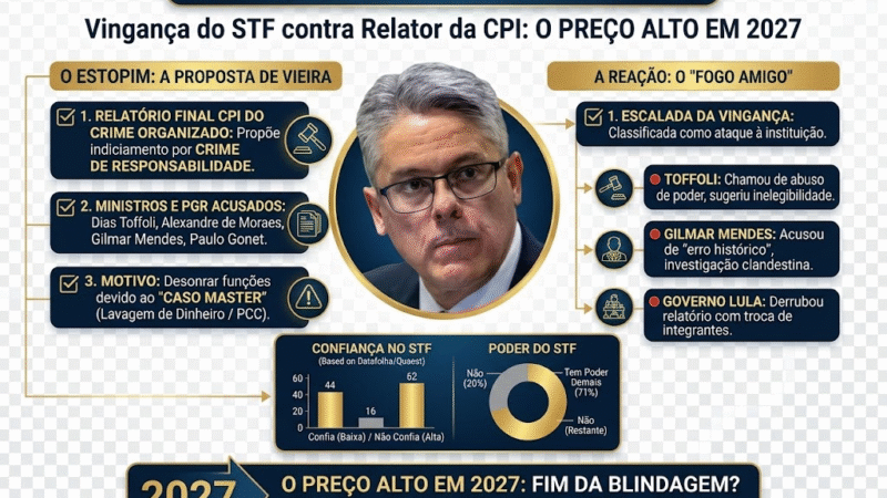 ⚖️ CPI do Banco Master amplia tensão entre STF e Senado após relatório que cita ministros e PGR