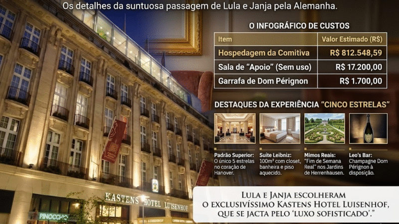 🇩🇪 Viagem de Lula à Alemanha tem custo de mais de R$ 800 mil em hospedagem da comitiva