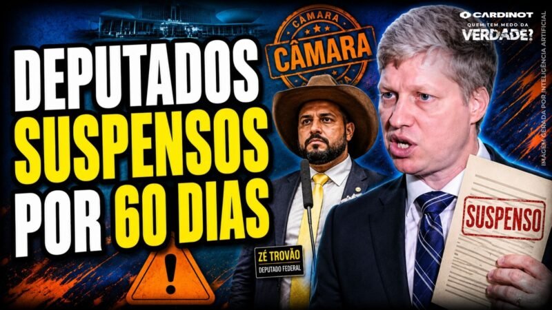 MARCEL VAN HATTEM, Zé Trovão e Pollon TÊM MANDATOS SUSPENSOS por 60 DIAS na CÂMARA! CONFIRA AGORA