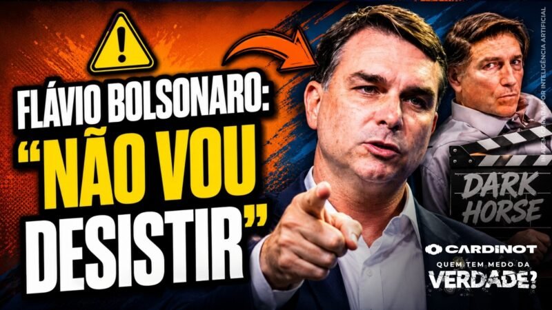 FLAVIO BOLSONARO não desiste da candidatura mesmo após escândalo Dark Horse! VEJA AGORA