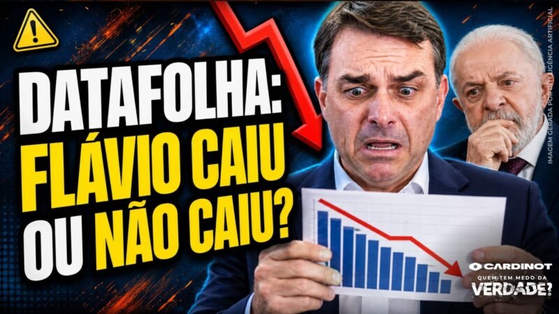 CAIU DE VEZ? DATAFOLHA mostra se FLÁVIO BOLSONARO PERDE para LULA após POLÊMICA! CONFIRA AGORA