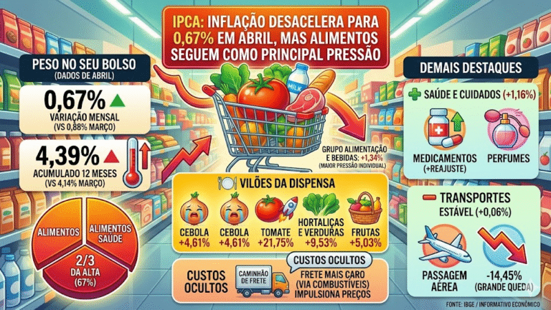 COMIDA MAIS CARA VOLTA A PESAR NO BOLSO E INFLAÇÃO SOBE 4,39% EM 12 MESES