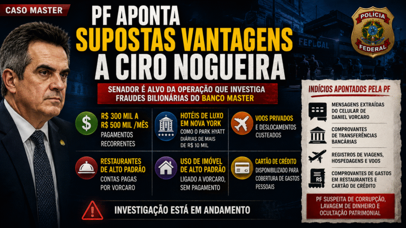 🚨 PF APONTA “MESADA”, VIAGENS E EMENDA ESCRITA PELO MASTER: CIRO NOGUEIRA VIRA ALVO CENTRAL DA OPERAÇÃO