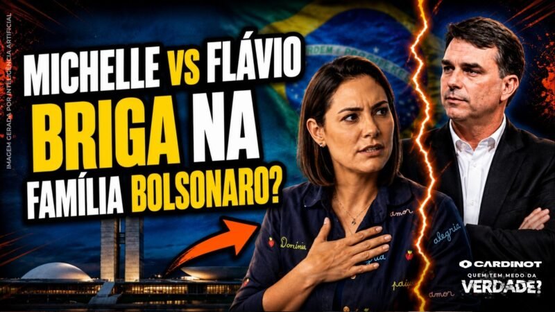 MICHELLE BOLSONARO critica FLÁVIO em BRIGA SOBRE POLÍTICA