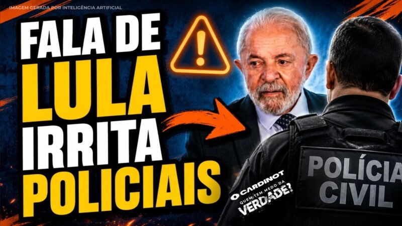 LULA irrita POLICIAIS: a FALA POLÊMICA que REVOLTOU DELEGADOS e SINDICATOS!