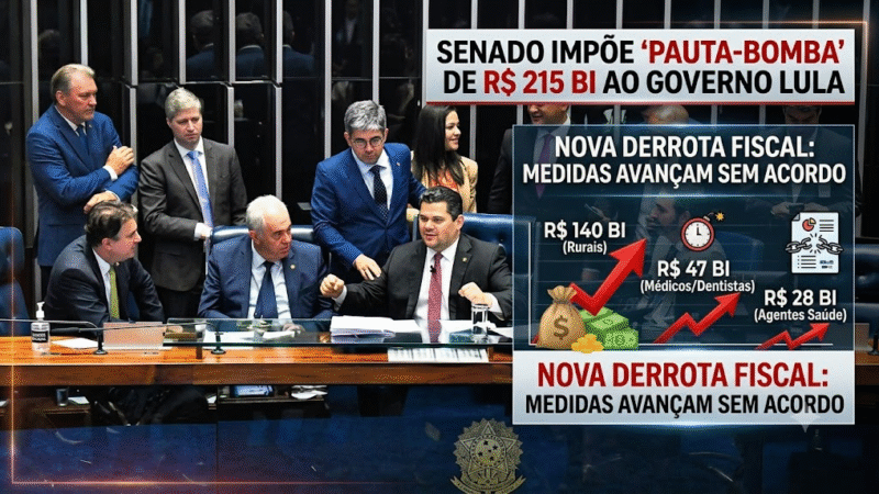 Senado aprova “pautas-bomba” de R$ 215 bilhões e governo Lula ameaça recorrer ao STF