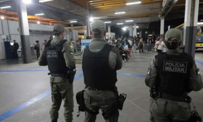 Policiais militares de Pernambuco durante atividade da corporação