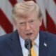 Donald Trump durante pronunciamento nos Estados Unidos
