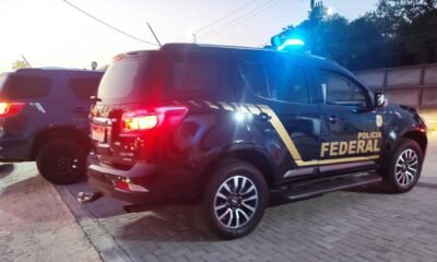 Polícia Federal durante operação no Aeroporto de Fortaleza