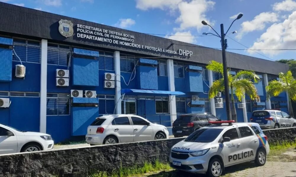 Fachada do Departamento de Homicídios e Proteção à Pessoa da Polícia Civil de Pernambuco