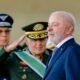 Lula durante cerimônia no Quartel-General do Exército em Brasília
