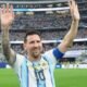 Lionel Messi com a camisa da seleção argentina
