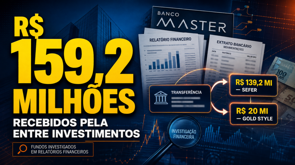 Entre Investimentos recebeu R$ 159,2 milhões de fundos investigados