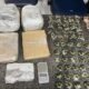 Drogas e balança apreendidas pela PM no Recife.