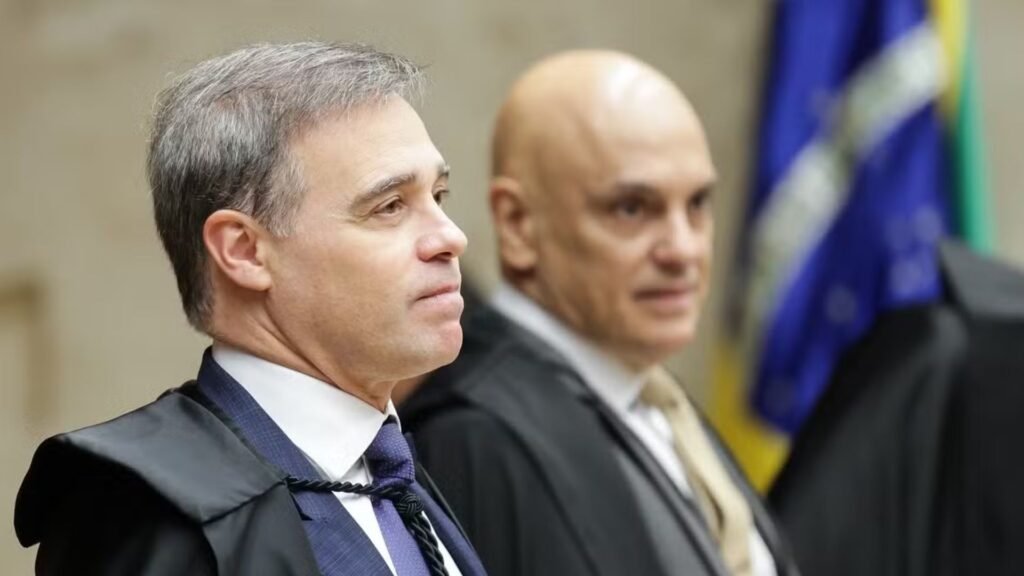 André Mendonça durante sessão no Supremo Tribunal Federal