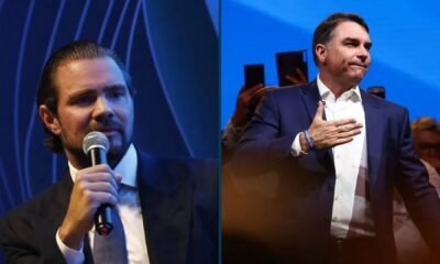 Daniel Vorcaro e Flávio Bolsonaro