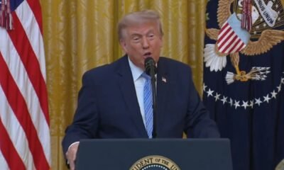 Donald Trump durante pronunciamento