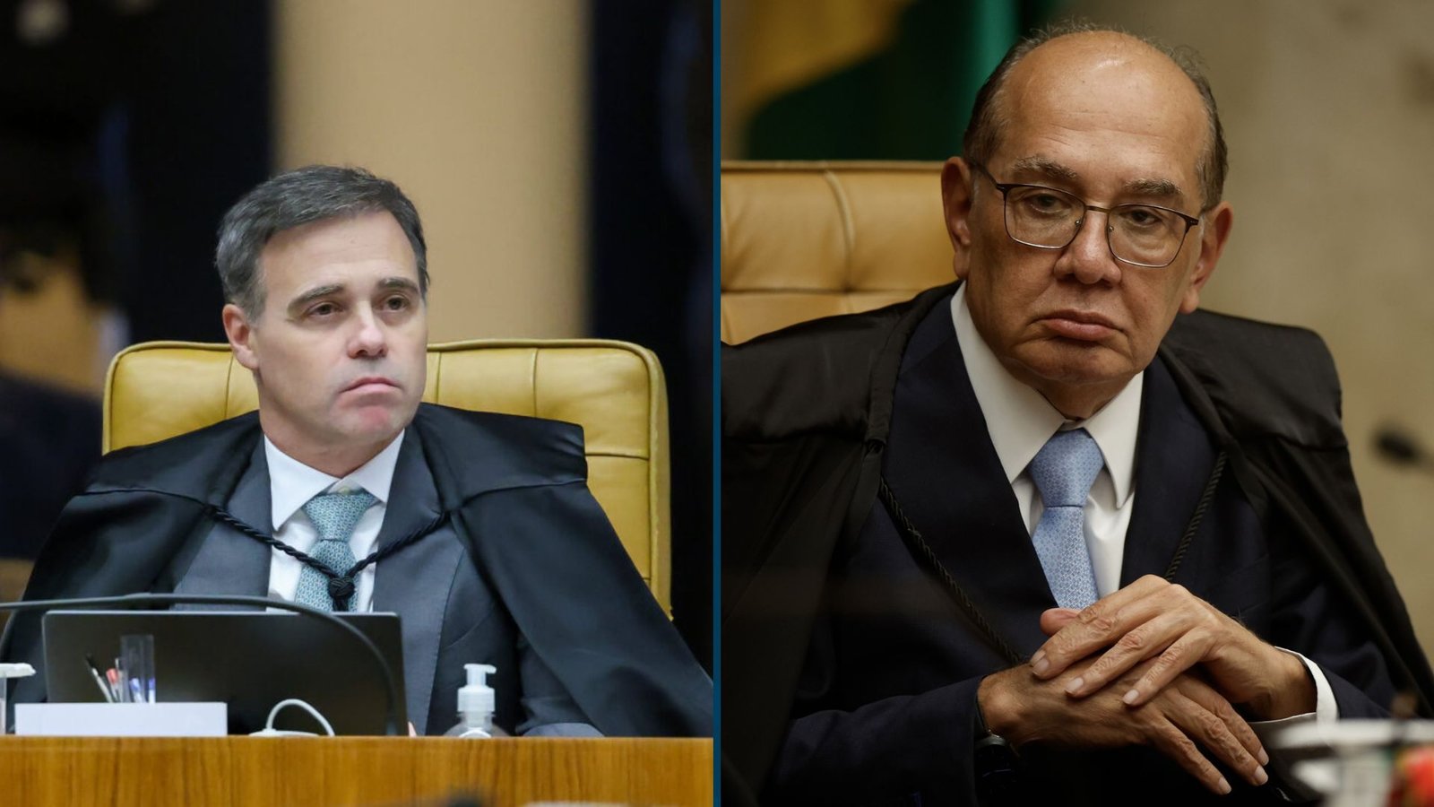 André Mendonça e Gilmar Mendes durante embate no STF sobre o caso Master