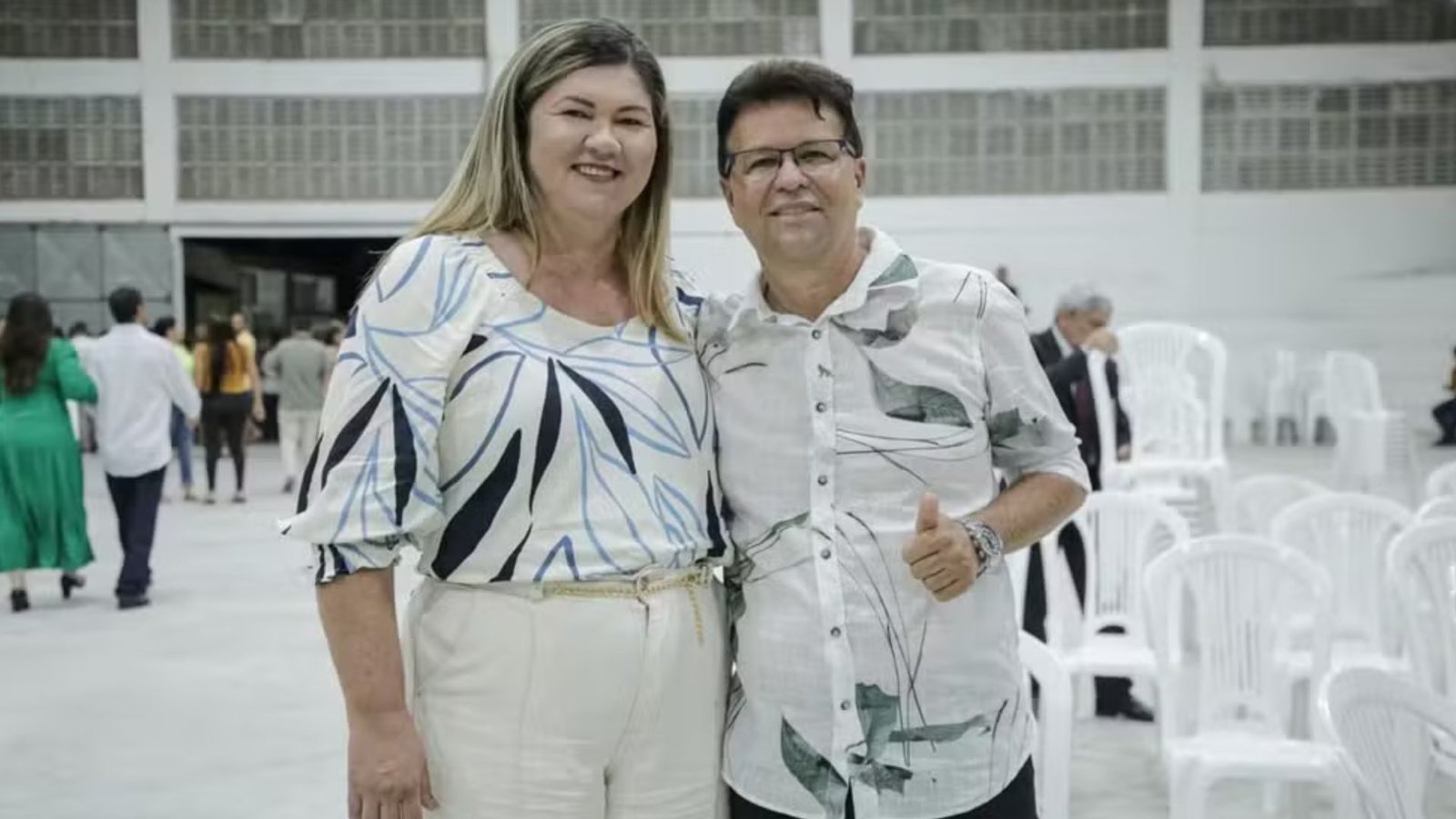Elane Salgado e Joia Salgado durante evento em Salgadinho