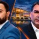 George Marques e Flávio Bolsonaro em montagem
