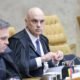 Alexandre de Moraes durante sessão no plenário do Supremo Tribunal Federal