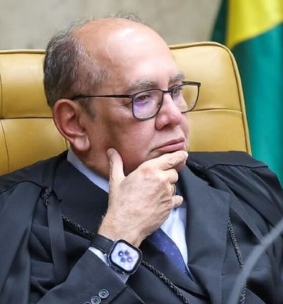 Gilmar Mendes durante sessão no STF