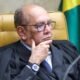 Gilmar Mendes durante sessão no STF
