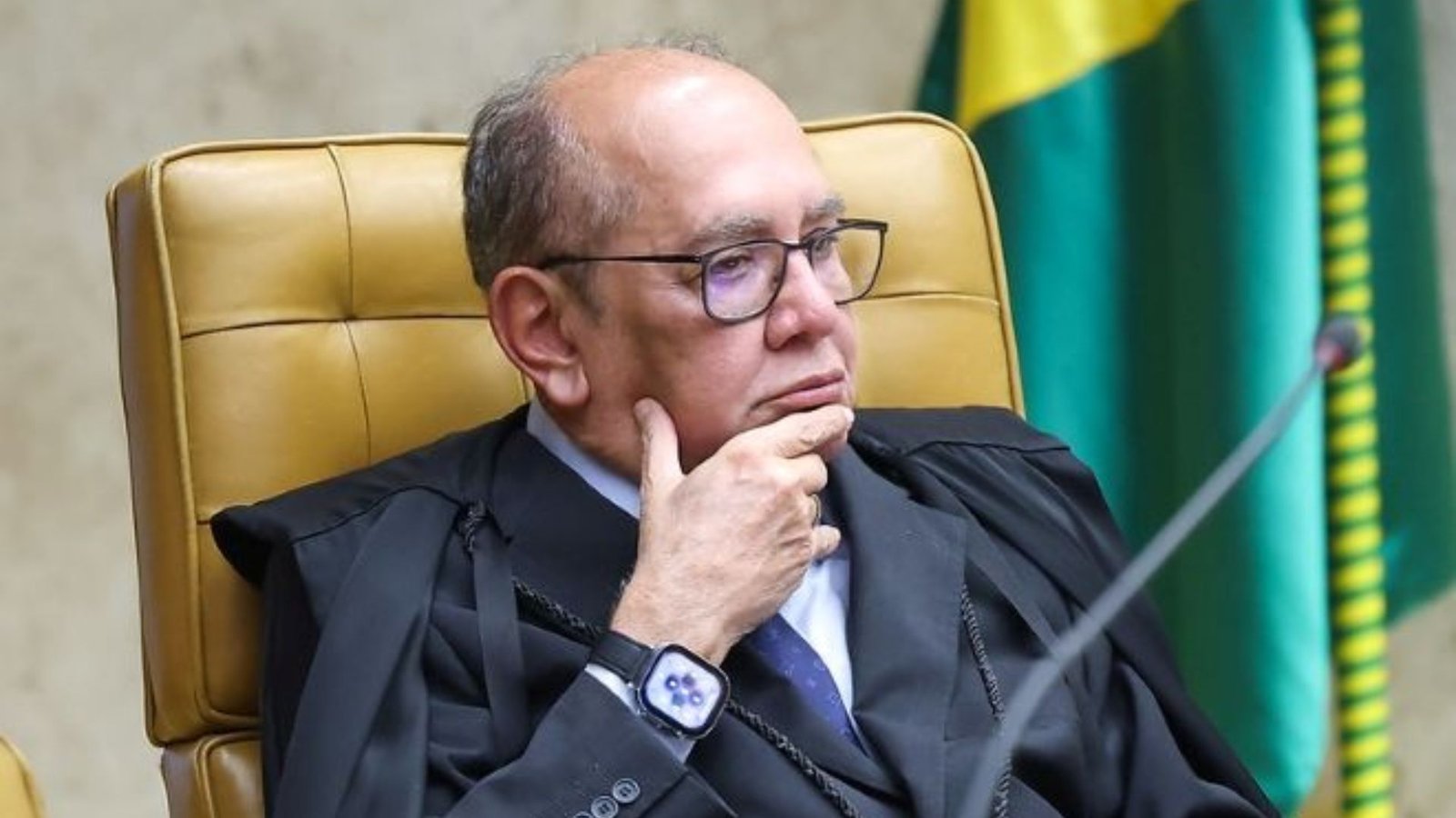 Gilmar Mendes durante sessão no STF