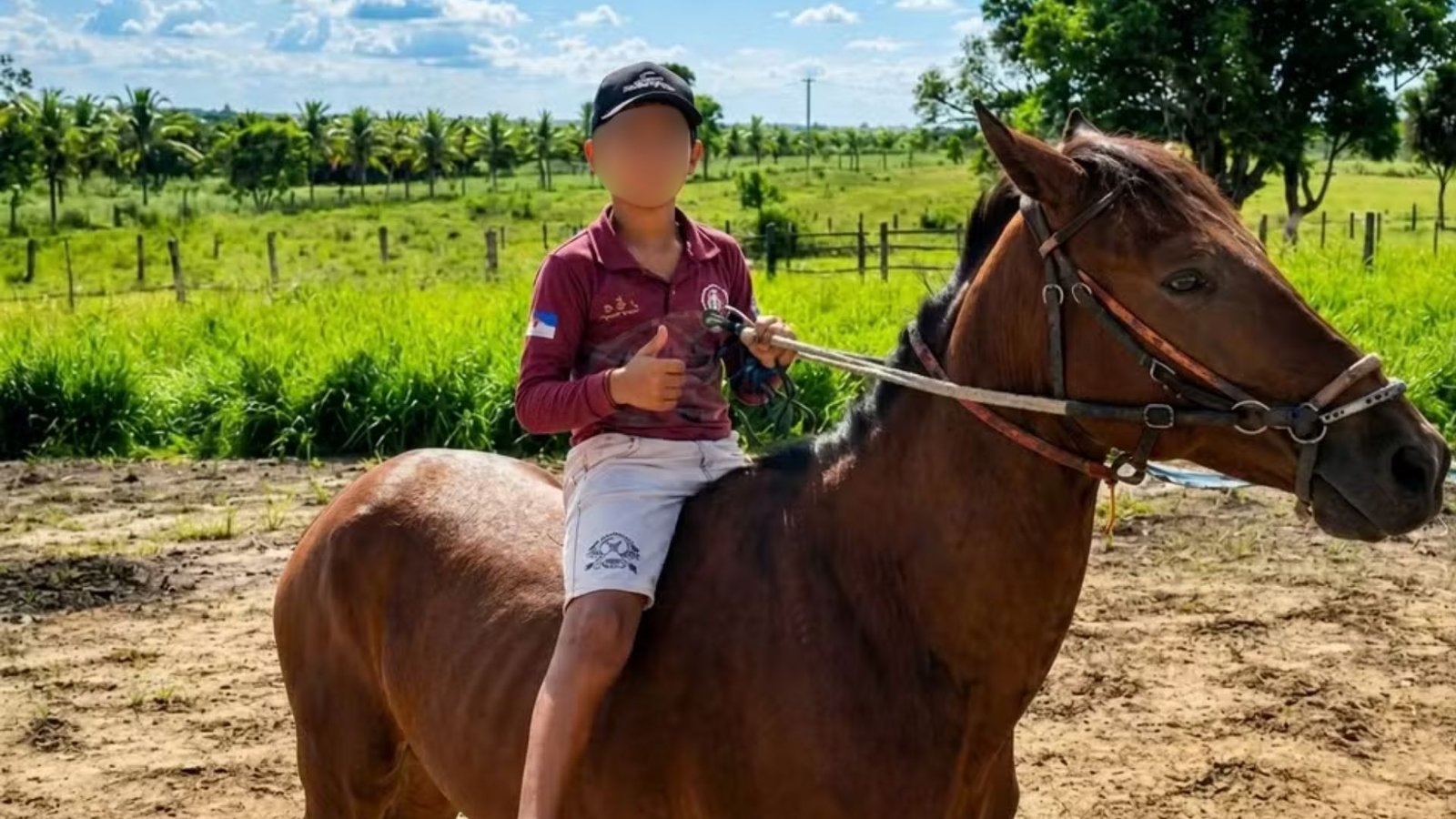 João Lucas Ferreira da Silva, de 10 anos, vítima de atropelamento em Petrolândia