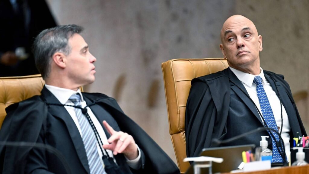 André Mendonça e Alexandre de Moraes no STF