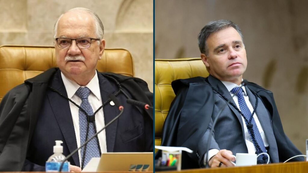 Edson Fachin e André Mendonça no STF