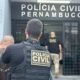Polícia Civil durante a Operação Golpe Duplo no Grande Recife