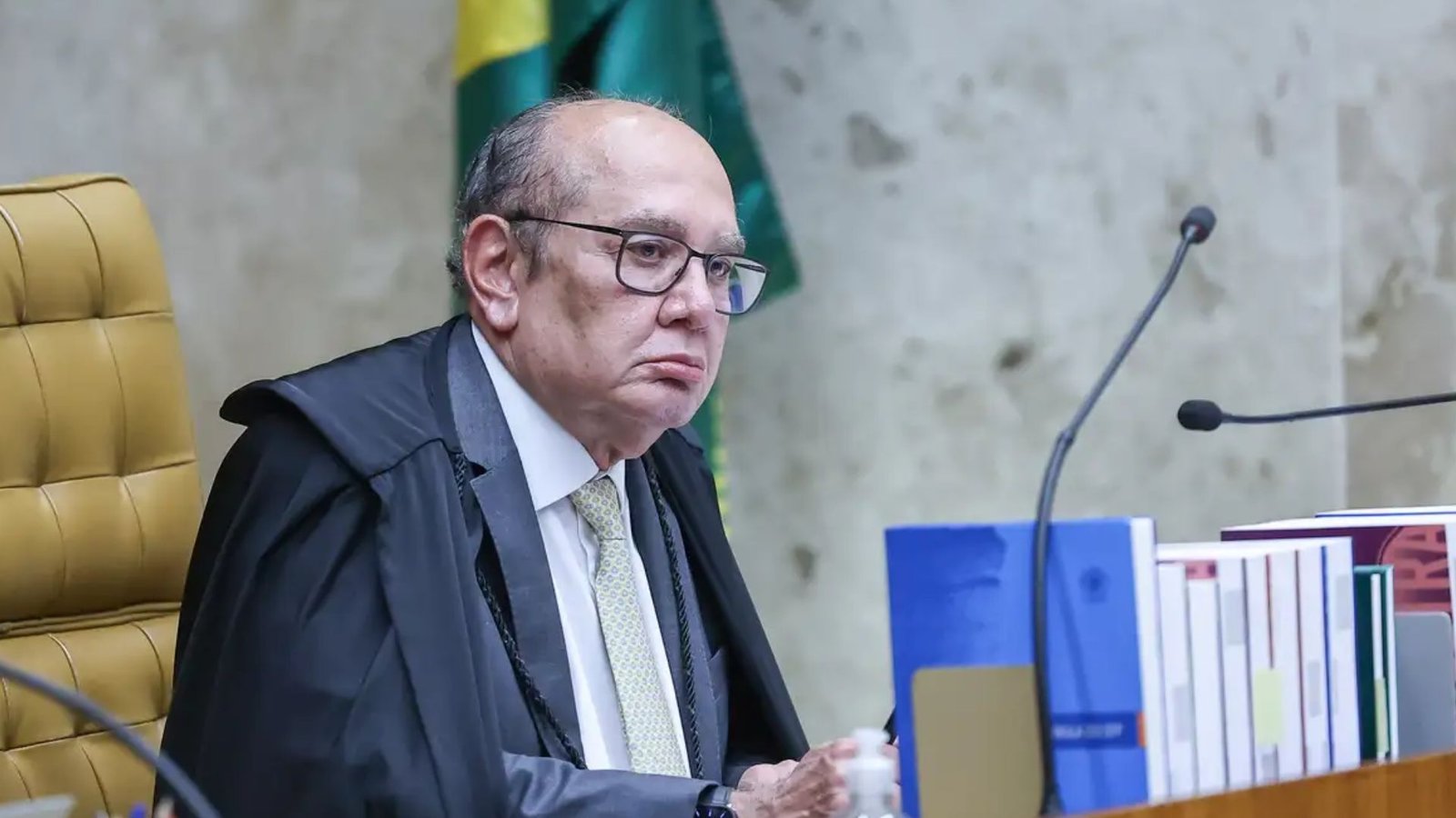 Gilmar Mendes durante sessão no STF