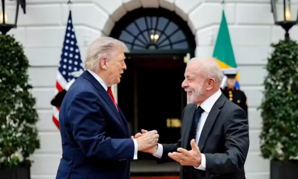 Trump e Lula em encontro bilateral