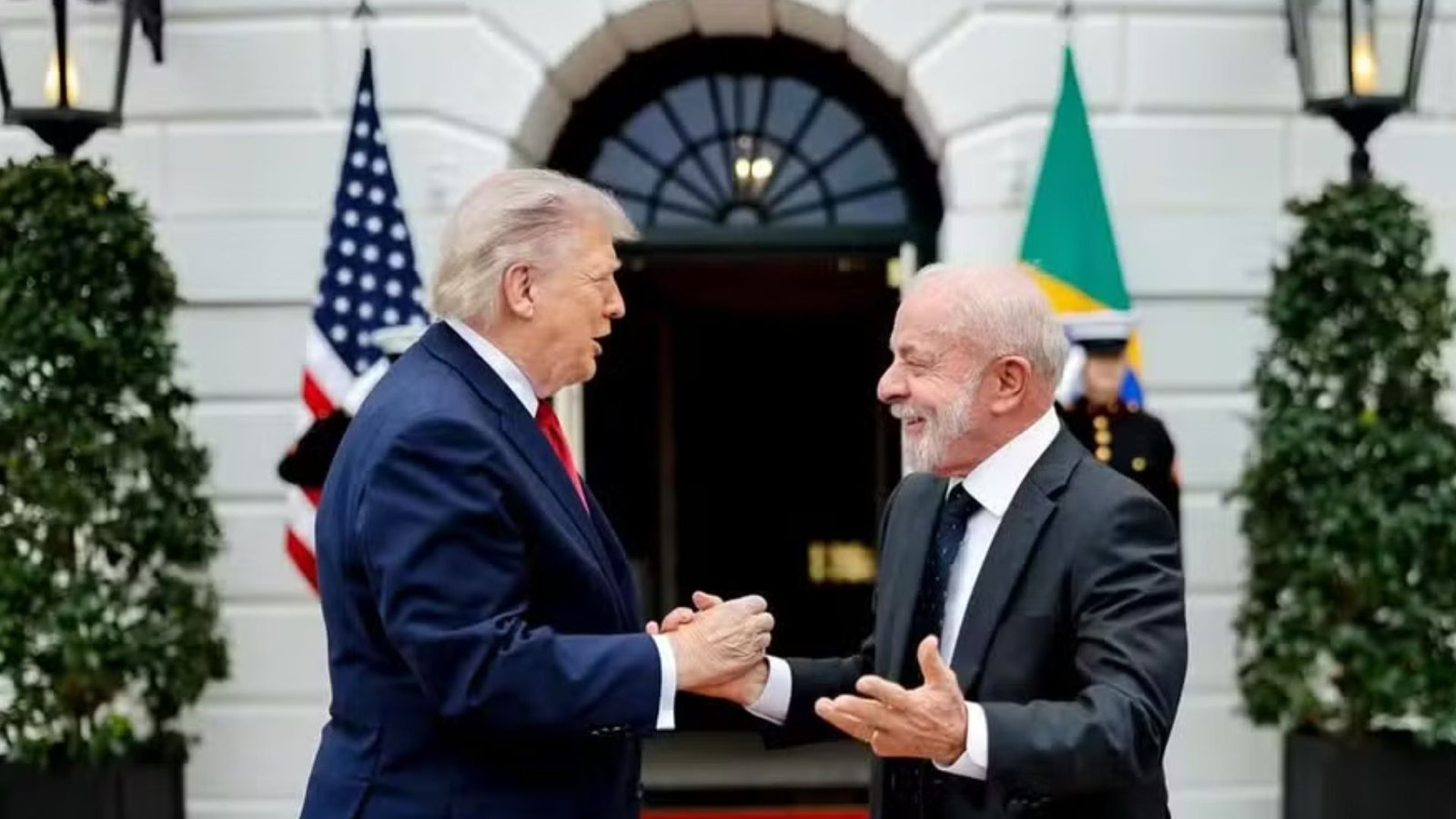 Trump e Lula em encontro bilateral