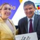 Roberta Luchsinger ao lado do ministro Wellington Dias