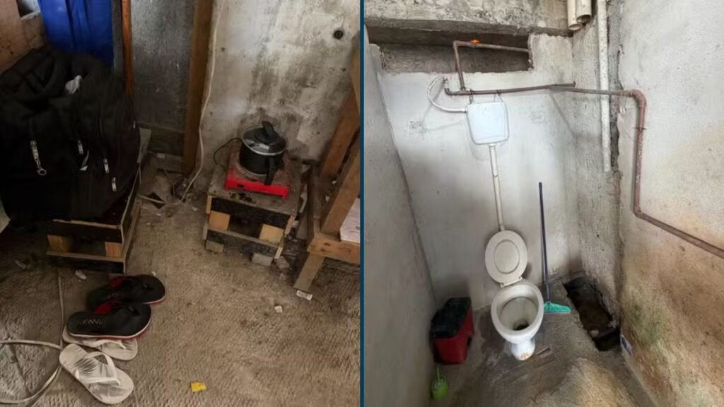 Instalações precárias em alojamento no Recife