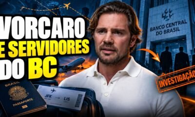 Arte sobre Vorcaro, PF e Banco Central